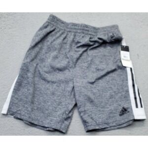 Adidas Feel Well Shorts Youth Large Gray Mesh Lined Athletic Fit Pull On AH5607